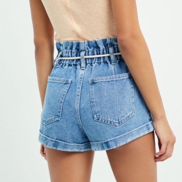 Pacsun Paperbag Waist Mom Shorts - Picture 2 of 15
